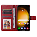 Miniatyrbillede 3 af 9: SKALO Samsung S24 Ultra PU-læder Pungetui - Vælg farve Red