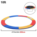 Miniatyrbild 2 av 4: YUENFONG Trampolinkantskydd Ø 305cm - PVC PE för studsmatta - UV- och rivbeständig - 10FT Multicolor