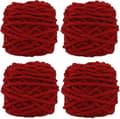 Heklegarn 4xHeklegarn for Hekling, Mykt Chunky Garn for Garnprosjekter