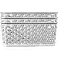 Miniatyrbild 1 av 5: My Style Rattan Effect Set om 3 kök, vardagsrum, badrum, sovrum, tvättstuga medelstora rektangulära förvaringskorgar 12 liter - grå Grey 3 x 12L Medium