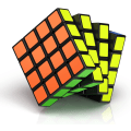 Miniatyrbild 1 av 8: 4x4 Speed Cube, 4x4x4 Snabb Kub Superhållbar Dekal med Levande Färger (4x4x4) 4x4x4 3x3x3