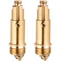 Pikkukuva 1 / 7: Op Up Click Clack -messinkitulppa, vaihtoruuvimostalle lavuaarin ja kylpyammeen viemäritulpalle (2 kpl) 2pcs 2pcs