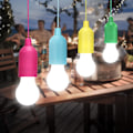 Miniatyrbillede 1 af 5: 4 stk. LED-lyspære batteridrevet bærbar