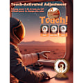Miniatyrbillede 4 af 5: Astronaut rum natlampe, koldt og varmt lys genopladelig dæmpbar touch natlampe, velegnet til soveværelse sengebord stue skrivebord (hvid) White