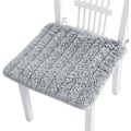 Miniatyrbilde 1 av 5: r Pad Sittepute Plysj Koselig Setepute Stolputer Puter Kjøkken Spisestuestolputer Sofa Lenestoler Rullestol Ryggstol Trekk Pute Cus Square Grey 1 Count (Pack of 1)