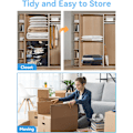 Miniatyrbillede 4 af 8: Vakuumopbevaringsposer til dyner, 12 stk. pladsbesparende vakuumopbevaringsposer (4 ekstra store, 4 store, 4 små) Genanvendelige sugeposer til opbevaring Transparent 4XL+4L+4S