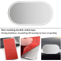 Miniatyrbild 6 av 7: Bilspegel Styling Tillbehör Universal Säte Rygg Spegel Bärbar Självhäftande Smink Spegel Bilsolskydd Visir HD Rostfritt Spegel Large Round 150 x 80 mm