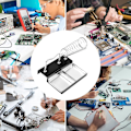 Miniatyrbild 5 av 5: Metall Lödkolv Stativ Stöd Elektrisk Lödkolv Spetsar Bas Med Löd Fjäderfäste Stöd