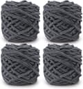 Heklegarn 4xHeklegarn for Hekling, Mykt Chunky Garn for Garnprosjekter