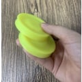Miniatyrbilde 3 av 7: 2 stk oppgradert versjon sport flygende disker silikon mini glidelås chip lomme spin fangstspill kreativ hånd-push for voksne barn (gul)