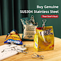 Miniatyrbilde 5 av 6: Klesklyper for Tøy - Heavy Duty Multifunksjonell Rustfritt Stål Klesklyper Metalltråd Nytteklyper Tørkeplugger Klemmer for Tøyline Silver