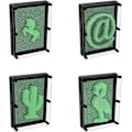 Miniatyrbillede 6 af 8: 48109 Glow in the Dark Pin Art Impression Legetøj/Ideel til Hjemmet og Kontoret/Nyhedssjov Gave / 3D Sjov Skrivebords Skulptur Gadget/Klassisk Retro Spil / 1 Glow in the Dark