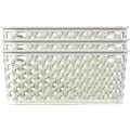Miniatyrbillede 1 af 5: My Style Rattan Look Sæt med 3 Opbevaringskurve i Flet - 13 Liter - Hvid White 3 x 12L Medium