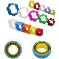 Miniatyrbilde 3 av 5: 21-delt plastdeigkutter, kakeform for kjeks, kjeks, frukt, toast, kjeks, fondant