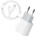 Miniatyrbillede 3 af 5: USB-C Hurtigoplader - PD-certificeret 20W Hurtigoplader med Lightning-kabel Type C Opladeradapter til iPhone 14/14 Plus/14 Pro/14 Pro Max/13/iPad Pro