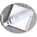 Miniatyrbillede 4 af 7: Automatisk åbne og lukke gennemsigtig folde paraply automatisk paraply 8 ribber paraplyer rejse paraply let bærbar White