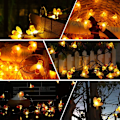 Miniatyrbillede 7 af 8: Havebelysning, Honey Bee Fairy String Lights, 7M/24Ft 8 tilstande Vandtæt Udendørs/Indendørs Havebelysning til Blomsterhegn, Plæne, Terrasse, Feston, Sum 1packs 50LED