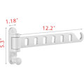 Miniatyrbilde 6 av 6: Tørkestativ for klesvask, veggmontert klesstativ, kleshengere, grå Grey One Pack