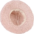 Miniatyrbild 4 av 8: Solhatt i halm för kvinnor, damer, hopfällbar, bredbrättad, med rosett, justerbar, strandhatt, elegant hinkhatt, UPF 50 UV-skydd, bekväm Pink One Size