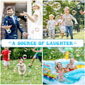 Miniatyrbild 3 av 3: Leksaker för barn 3-8 år: 2-pack Bubble Gun Bubble Machine, utomhus trädgårds Bubble Machine (2Blå)