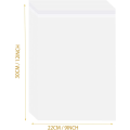Miniatyrbilde 2 av 8: A4 Klar Selvklebende Poser 100 Pakning, 22x30cm Selvforseglende Cellofan Displayposer/Forseglingsposer, Side Luftehull, Pustende Hull Clear A4