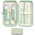 Miniatyrbild 1 av 8: Manikyrset Nagelklippare Set Män Kvinnor Tå Finger Nagelklippare Personlig Vård Verktyg med Bärbar Resväska Manikyr Pedikyr Verktyg Grooming Kit