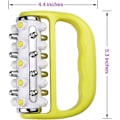 Miniatyrbilde 3 av 6: Anti-cellulittmassasjer Fascia Release og Muskelmassasjerulle Mini Trigger Point Dypvev Myofascial Release Verktøy Kroppsmassasje for Menn og Yellow