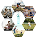 Miniatyrbild 5 av 5: Spray Vattenflaska, 580ml, med Flip Top-sugrör, Transparent Blå, 1st