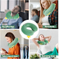 Miniatyrbilde 5 av 7: Pute Cartoon Dyr Nakkestøtte Pute 30 * 30cm Memory Foam Nakkepute U-formet Elastisk Barn Reisepute Bærbar U-formet Pude for B 30*30cm