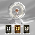 Miniatyrbillede 5 af 5: Astronaut rum natlampe, koldt og varmt lys genopladelig dæmpbar touch natlampe, velegnet til soveværelse sengebord stue skrivebord (hvid) White