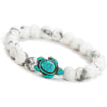 Miniatyrbillede 3 af 5: Ocean Sea Turtle Armbånd Red Havskildpadde Smykker Til Kvinder Mænd 8mm Natursten Elastiske Venskabsperler Armbånd (howlite)