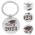 Miniatyrbilde 2 av 5: Klasse av 2023 Graduation Keychain Rustfritt Stål Graduation Gave Keychain Bag Henge Ornament