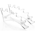 Miniatyrbillede 1 af 3: Akryl 6 Slots Pen Display Stativ Plastik Kontor Display Stativ til Blyant Make Up Pensel Clear