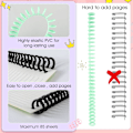 Miniatyrbillede 3 af 7: 10 stk. Bindingskamme 30 Ringe Kam Bindingsrygge Spiralbindningsmaskine Plastik Spiral Bogbinder til Lærer Student Dokument Notesbog Fil Mak