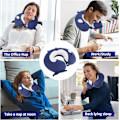 Miniatyrbilde 5 av 7: Pute Cartoon Dyre Nakkestøtte Pute 30 * 30cm Memory Foam Nakkepute U-formet Elastisk Barn Reisepute Bærbar U-formet Pude for E 30*30cm