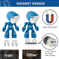 Miniatyrbillede 4 af 5: 3 stk. Mini LED Mecha natlys - Sød lille helt figur lampe - Foldbar robot - Lille bordlampe - Gave til fødselsdag