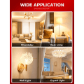 Miniatyrbillede 7 af 8: G9 LED-pære, 5W varm hvid 3000K 450LM, 50W halogenækvivalent, energibesparende LED-pærer til loftslamper, 6-pakning Model 2 Warm White