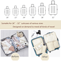 Miniatyrbild 5 av 8: Packkuber för resväska 8 st Kompressionspackkuber för resebagage Organiseringsväskor Vattentäta resepackpåsar Reseväsentligheter Beige L