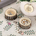 Miniatyrbilde 4 av 5: 12 stk. Lysestake i tre, Votive Lysestake Lysestake Dekorasjon for Hjem, Bord, Bryllup (høyde 2,5 cm)