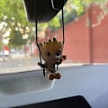 Pikkukuva 3 / 8: Keinutuva Groot-hartsiautokoriste, söpö anime-tarvikkeet, ripustus auton sisustukseen, auton taustapeilin riipus, auton sisustuskoriste Fgroot