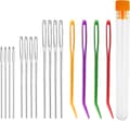 16 Pieces Large Eye Blunt Needle, Knitting Needle, Knitting Needles for Wool, Crochet Needles, Tapestry Needle (Random Colors)