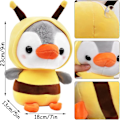 Miniatyrbillede 2 af 5: Bumble Bee Soft Toy Plys Bi Plushie Pingvin Plysdyr Blød Bi Pingvin Plys [xc]