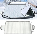 Miniatyrbillede 3 af 5: Bilrudebeskyttelse Vinter Is Frostbeskyttelse Solbeskyttelse Hvid One Size