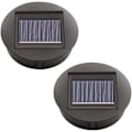 Miniatyrbillede 1 af 8: Sæt med 2 solcellelamper, udskiftningstop med LED-pærer, solcellepanel, lanternetop, udskiftningstop, lyspære, reservedel til udendørs ophængning