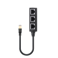Pikkukuva 1 / 4: RJ45 Ethernet-liitäntäjakaja 1-3 pistorasiaa Internet-kaapeli Cat 5 6 7