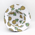 Pikkukuva 5 / 6: Söpö ämpärihattu rannan kalastajanhatut naisille, kääntyvä kaksisuuntainen kulutus Pineapple White