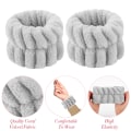 Miniatyrbillede 4 af 5: 2 stk. Mikrofiber Håndledsvask Bånd til Kvinder, Absorberende Håndledsbånd Håndleds Svedbånd til Piger Forhindrer Vand i at Spilde Ned ad Dine Arme