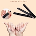 Miniatyrbild 6 av 8: Nagelfilar och bufferset 12 st, 100/180 Grit Professionell nagelfil Slipblock Poleringsfil Bufferblock för att ta bort åsar/naglar Black Nail Files & Buffers Set (6+6)