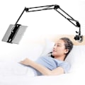 Miniatyrbilde 1 av 5: Tabletholder for seng, justerbar og sammenleggbar med 360 graders rotasjon for iPhone, iPad, mobiltelefon, nettbrett, Kindle Fire eller andre enheter 1,85\"-12,8\"