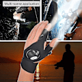 Miniatyrbild 3 av 5: Led-ficklampa handskar herr present fars dag utomhus fiskehandskar (1 par)